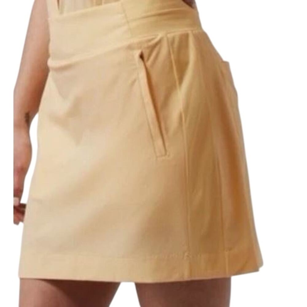 Athleta Size L Brooklyn Skort 16" Pastel Yellow‎ Tennis Racquetball Athleisure